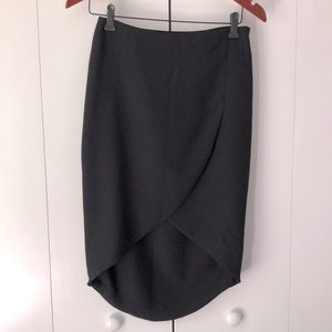 ESLEY ModCloth Black Tulip High Low Pencil Skirt S NWT